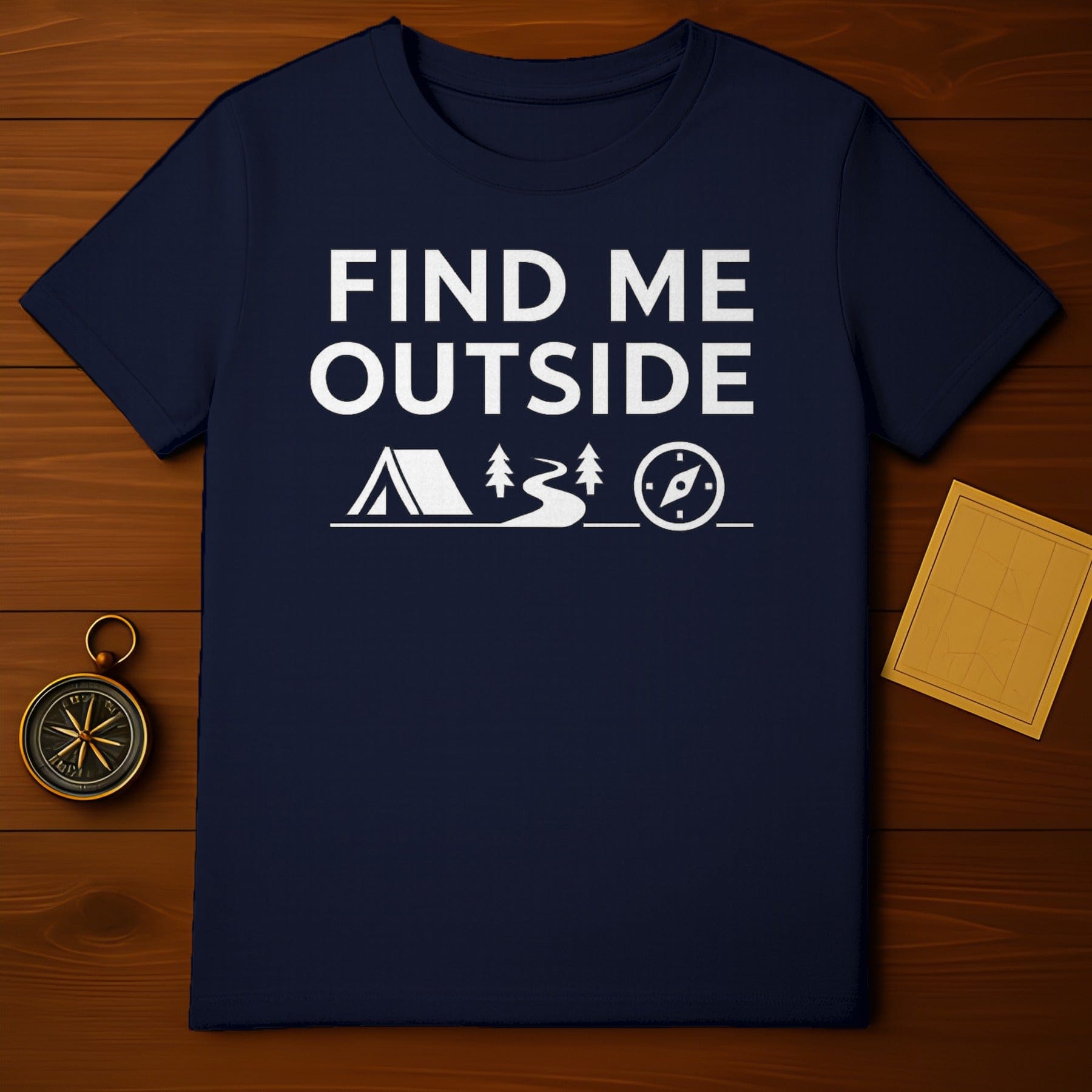 Find Me Outside Camping Hiking Adventure Shirt