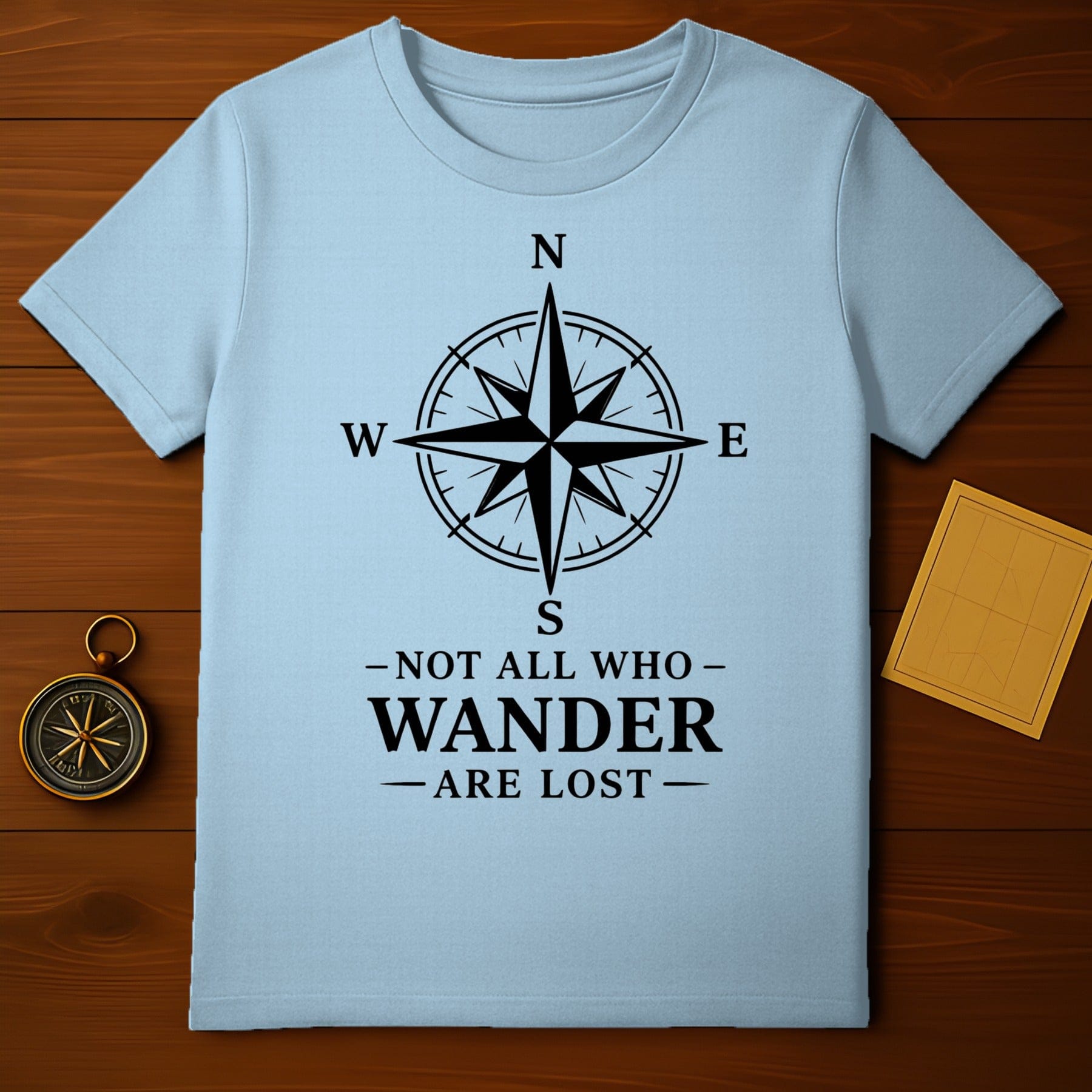 Compass Rose Not All Who Wander Are Lost Graphic product type