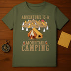 Adventure is a Mountain Camping Graphic T-Shirt
