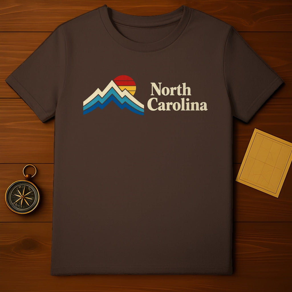 North Carolina Mountain Sunset Custom T-Shirt