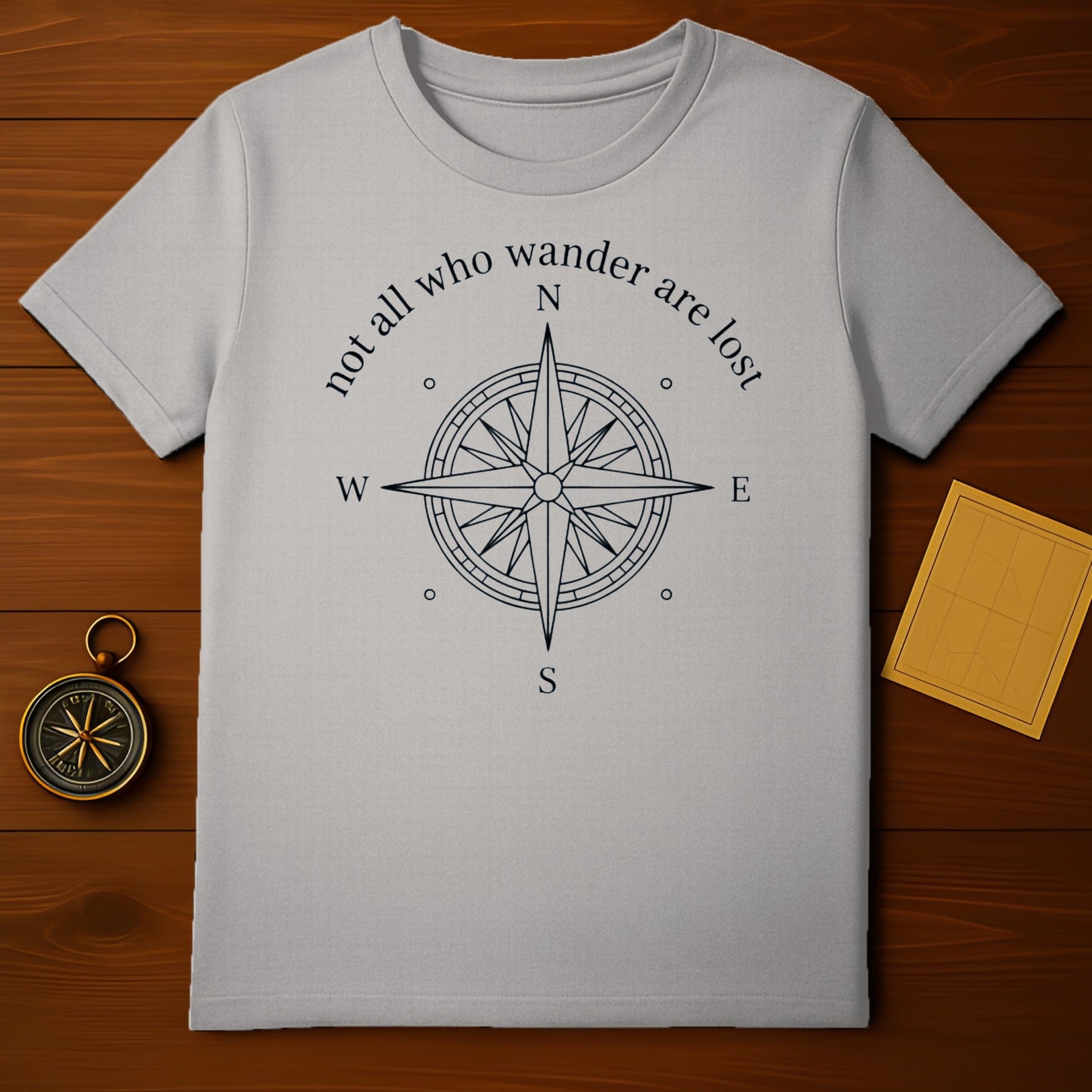 Not All Who Wander Are Lost Compass T-Shirt