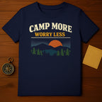 CAMP MORE WORRY LESS Mountain Sunset Tree t-shirt product type