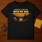 Camping Is Better With My Dog Graphic T-Shirt