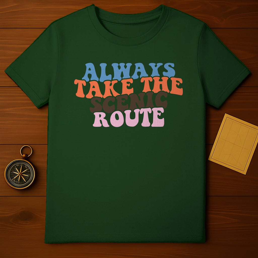 Always Take the Scenic Route Graphic Apparel
