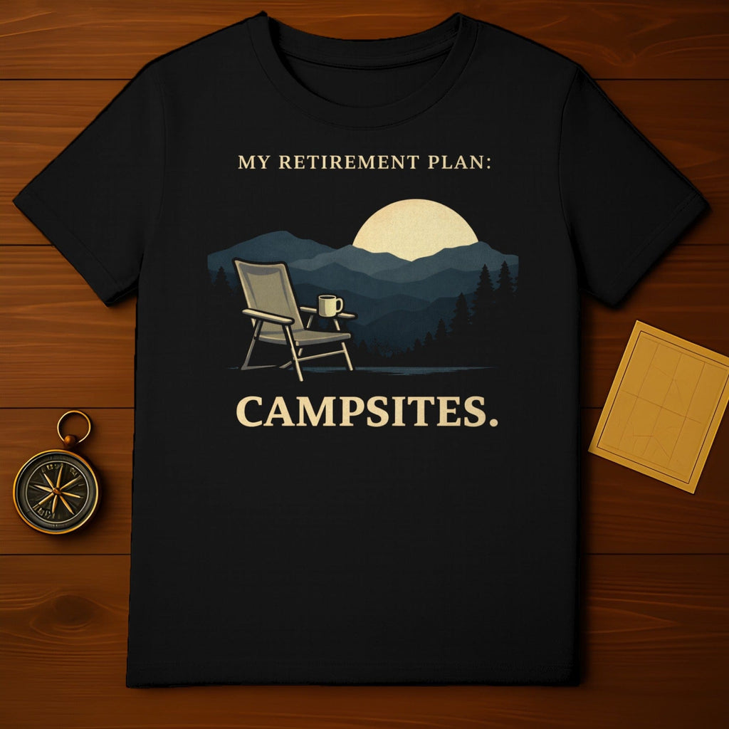 My Retirement Plan Campsites Graphic T-Shirt for Camping