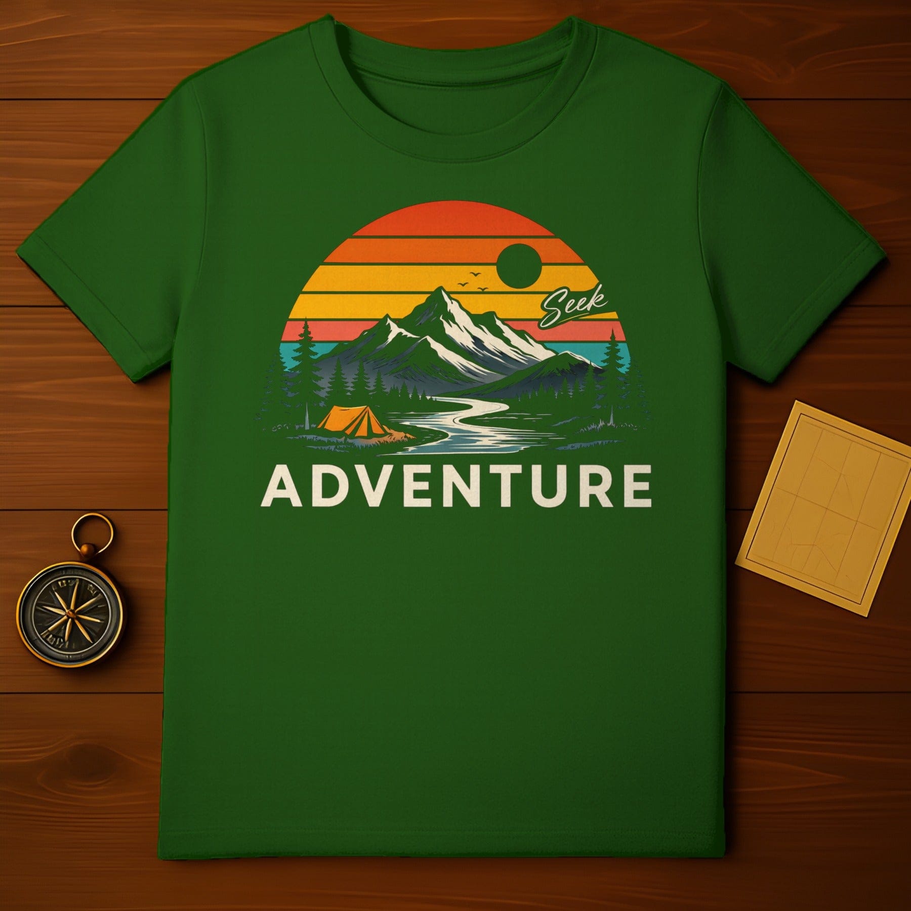 Seek Adventure Outdoor Scenic Camping T-Shirt