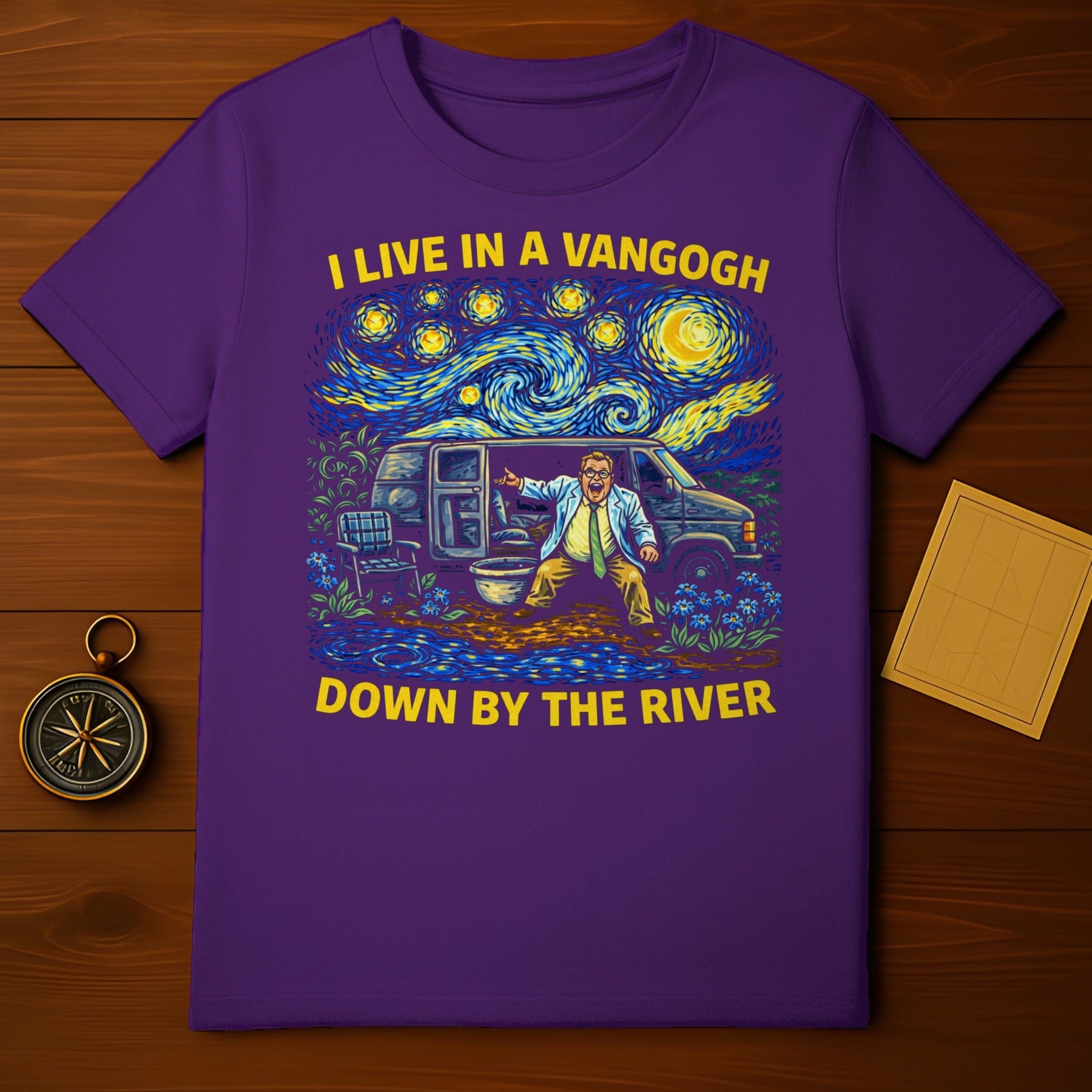 I Live In A Van Gogh Down By The River Shirt