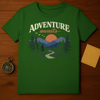 ADVENTURE awaits mountain forest path sun nature product type
Adventure
Awaits
Mountain
Forest
Nature
Trees
Outdoor
Landscape
Scenic
PineTrees
Sun
Path
Explore
Wilderness
GreenShirt
GraphicDesign
TShirt
Apparel
TravelTheme
HikingVibe