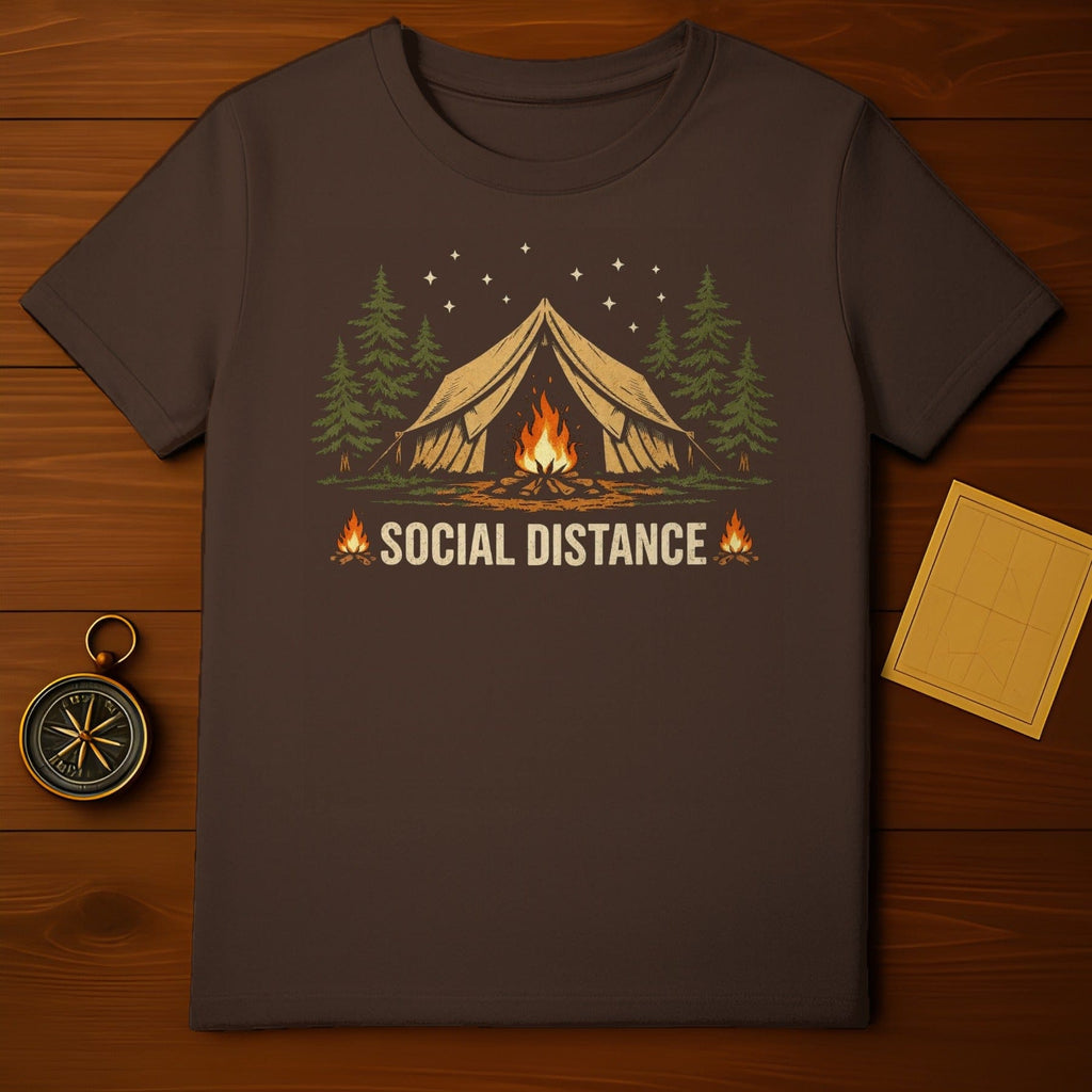 Camping Social Distance Tent Campfire Stars T-Shirt product type