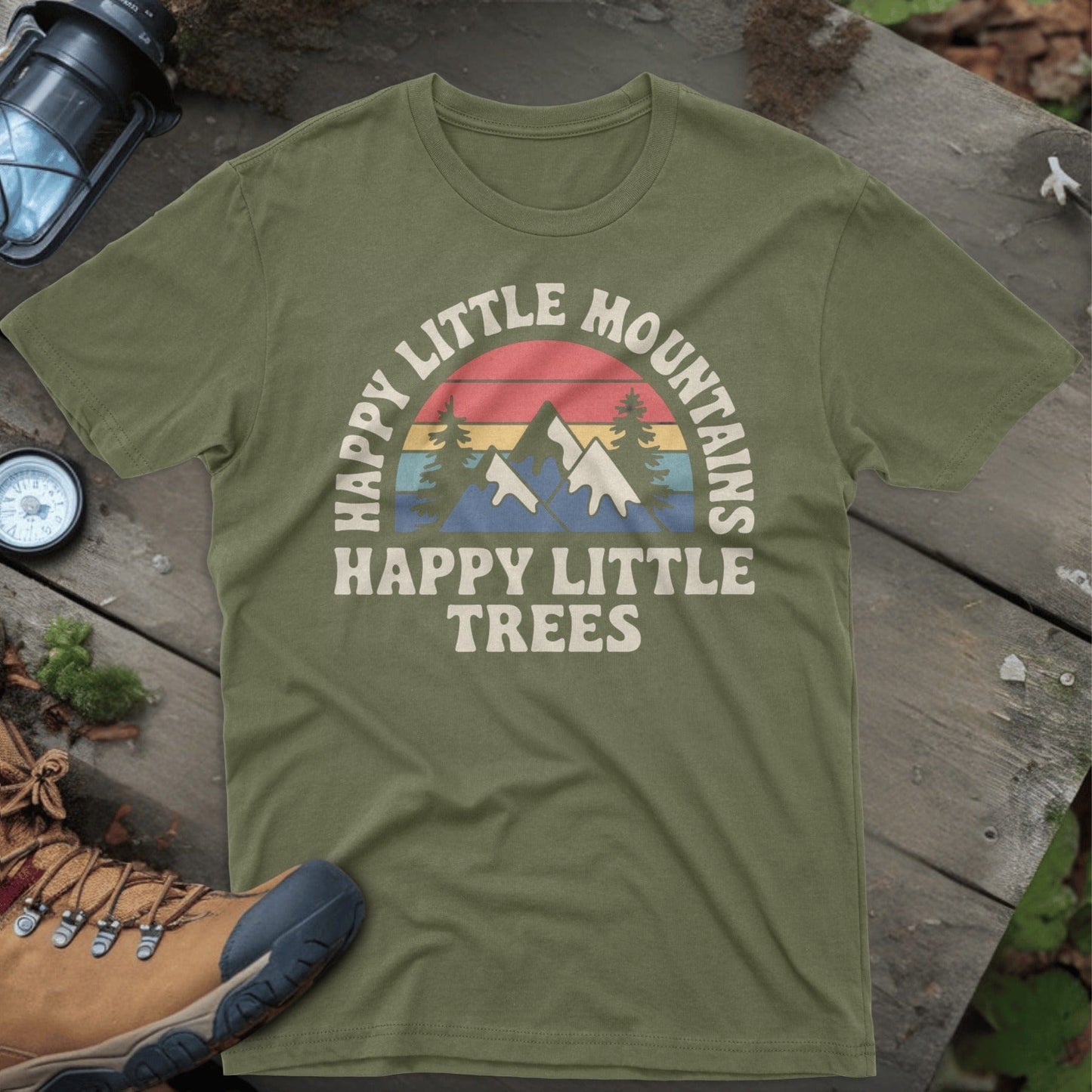 Happy Little Mountains Happy Little Trees shirt product type