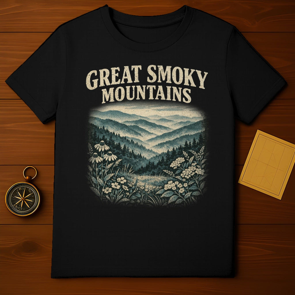 Great Smoky Mountains Graphic Design T-Shirt