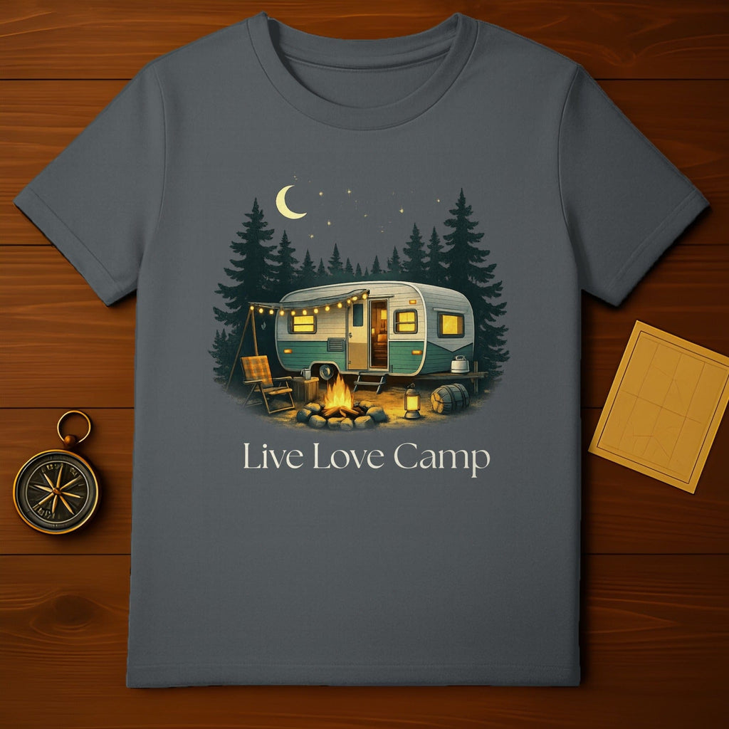 Live Love Camp Camping RV Trailer Night Sky Stars Moon product type