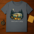Live Love Camp Camping RV Trailer Night Sky Stars Moon product type