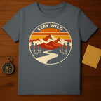 Stay Wild Mountains Forest Path Horizon Circle product type