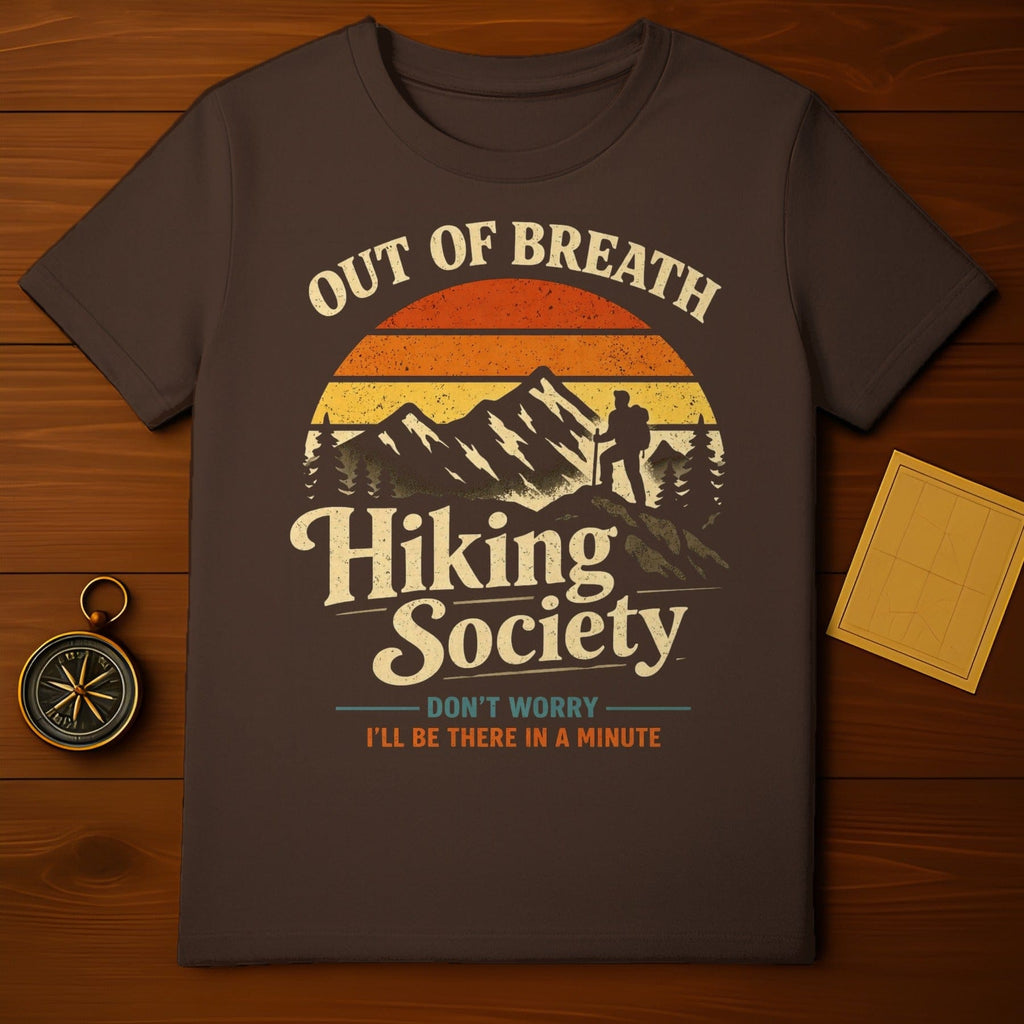 OUT OF BREATH Hiking Society DON'T WORRY product type
Hiking
Outdoor
Adventure
Mountain
Nature
Trail
Hiker
Explorer
Summit
Camping
Wilderness
Retro
Vintage
Sunset
Silhouette
Travel
Humor
Funny
Out Of Breath
Hiking Society