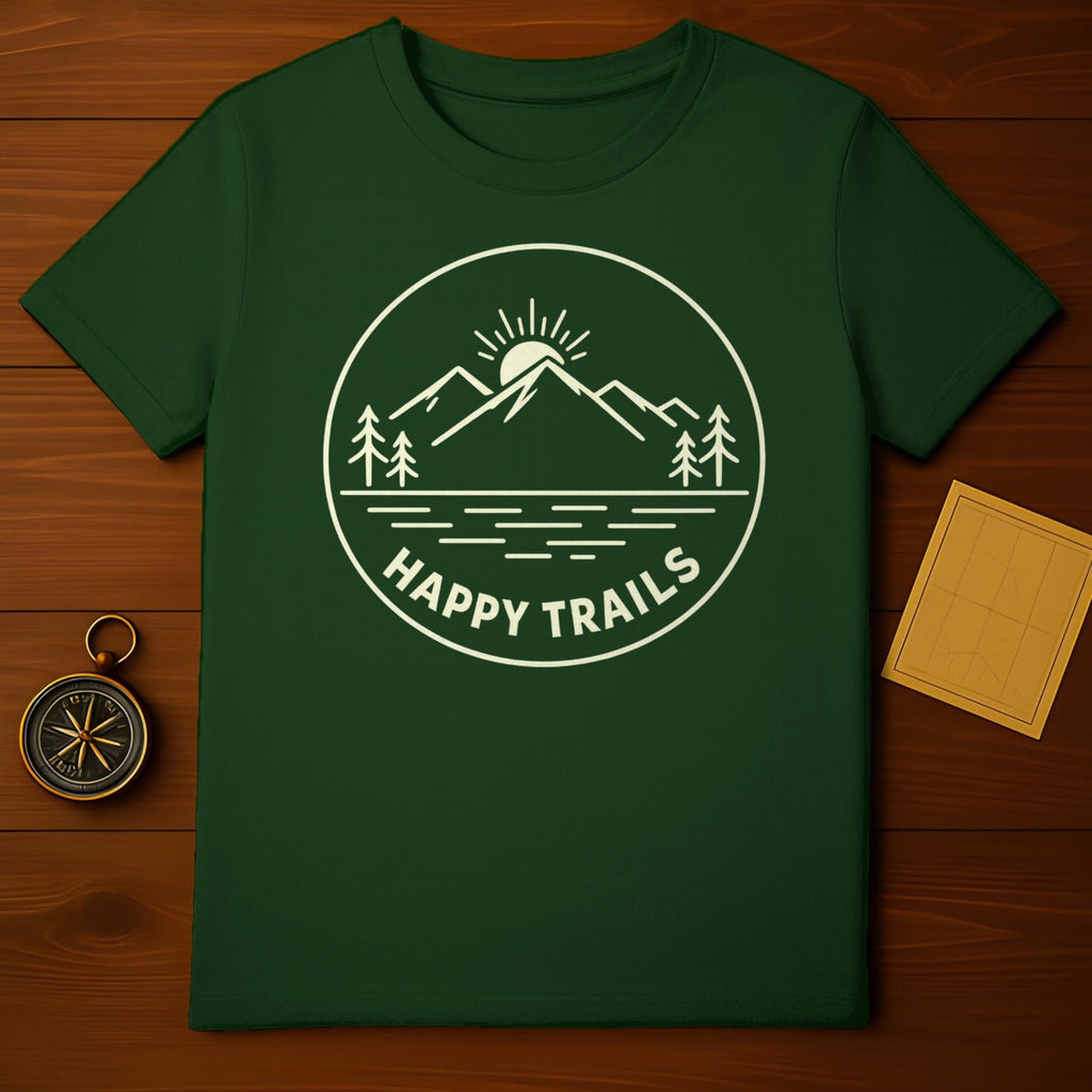 Happy Trails Mountains Sun Trees Nature Enthusiast product type