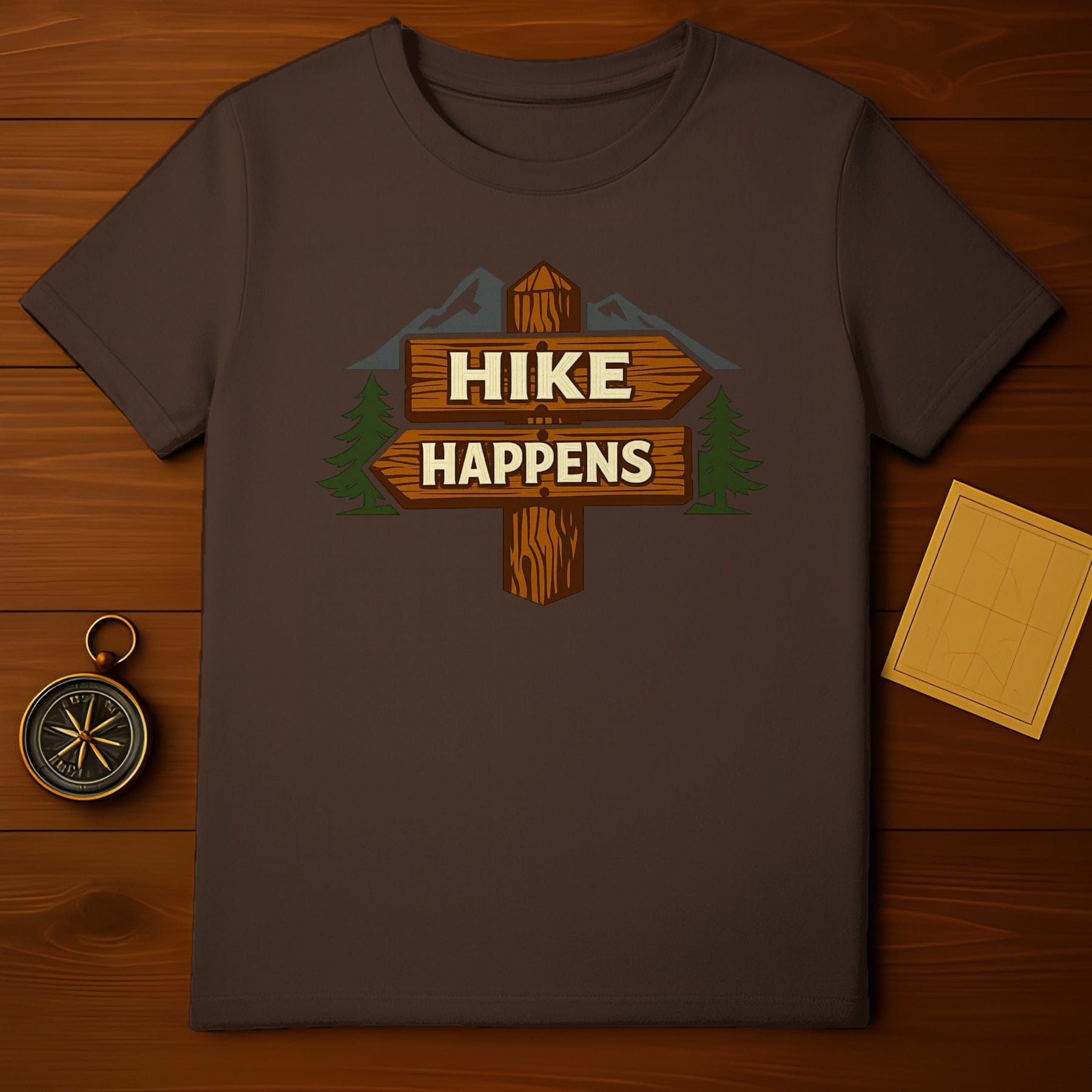 Hike Happens Funny Hiking Outdoor Adventure T-shirt