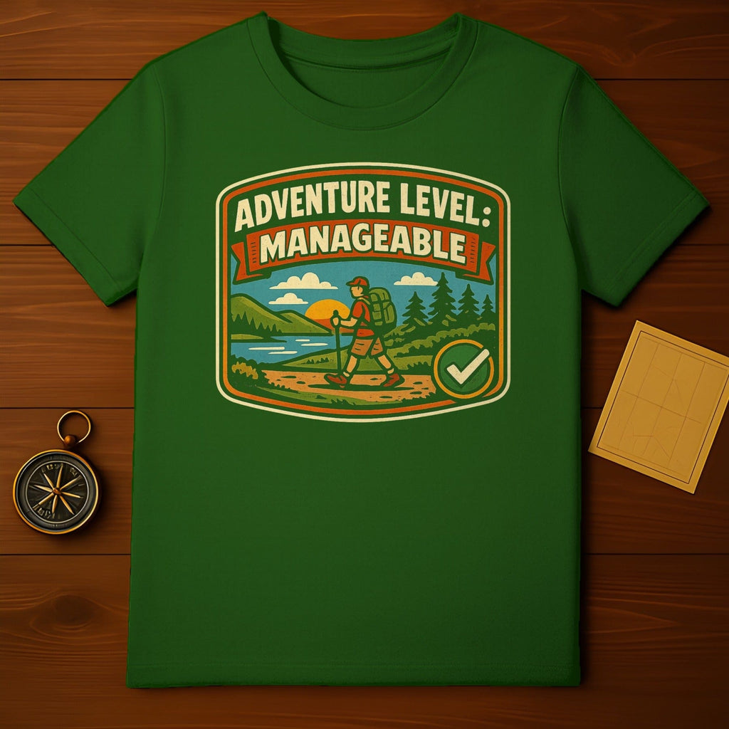 Adventure Level Manageable Hiking Graphic T-Shirt