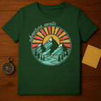 Adventure Awaits Graphic Tee Scenic Mountain Landscape