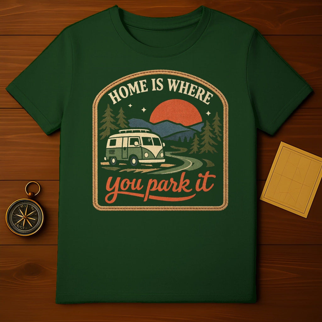 Home Is Where You Park It Camper Van Adventure Shirt product type