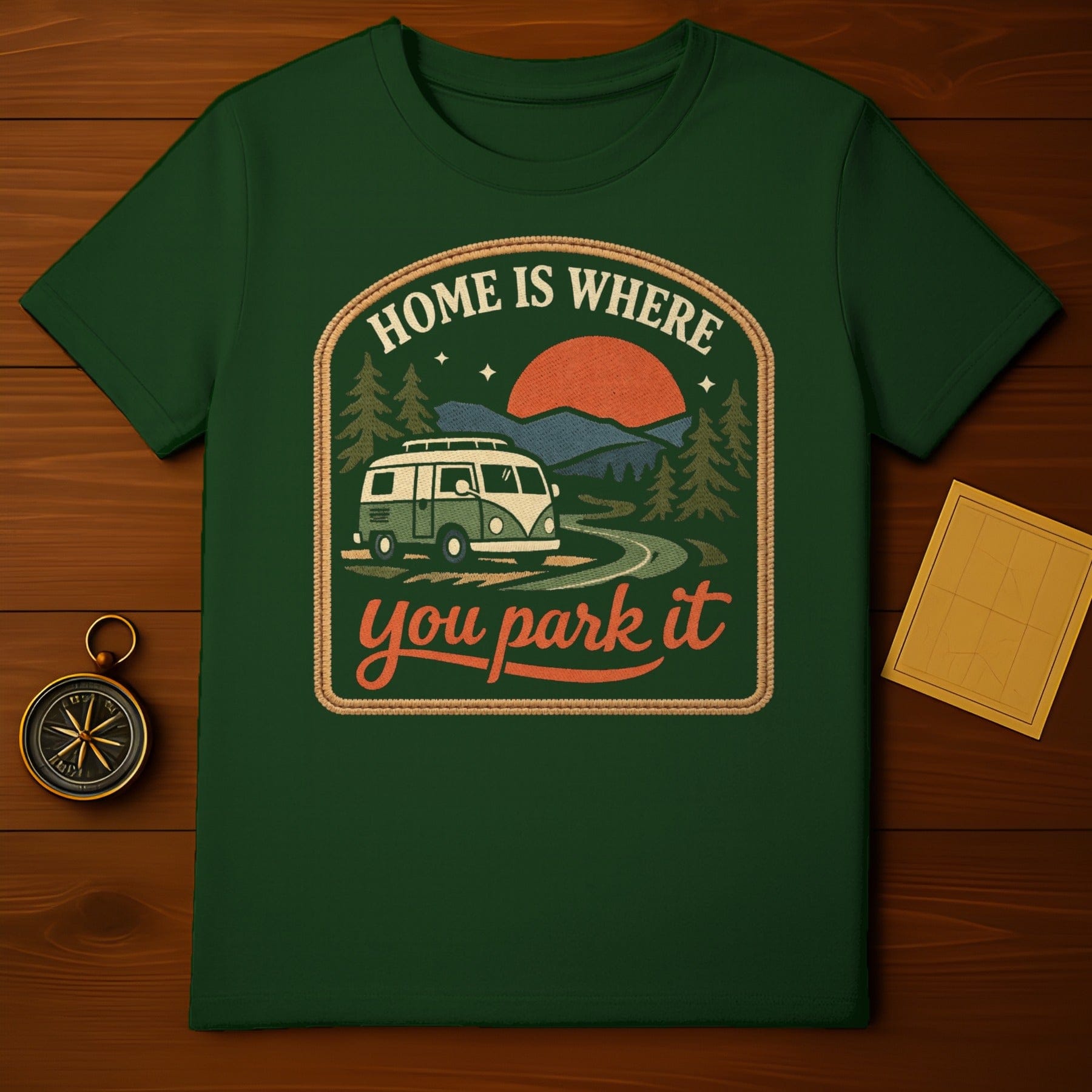 Home Is Where You Park It Camper Van Adventure Shirt product type