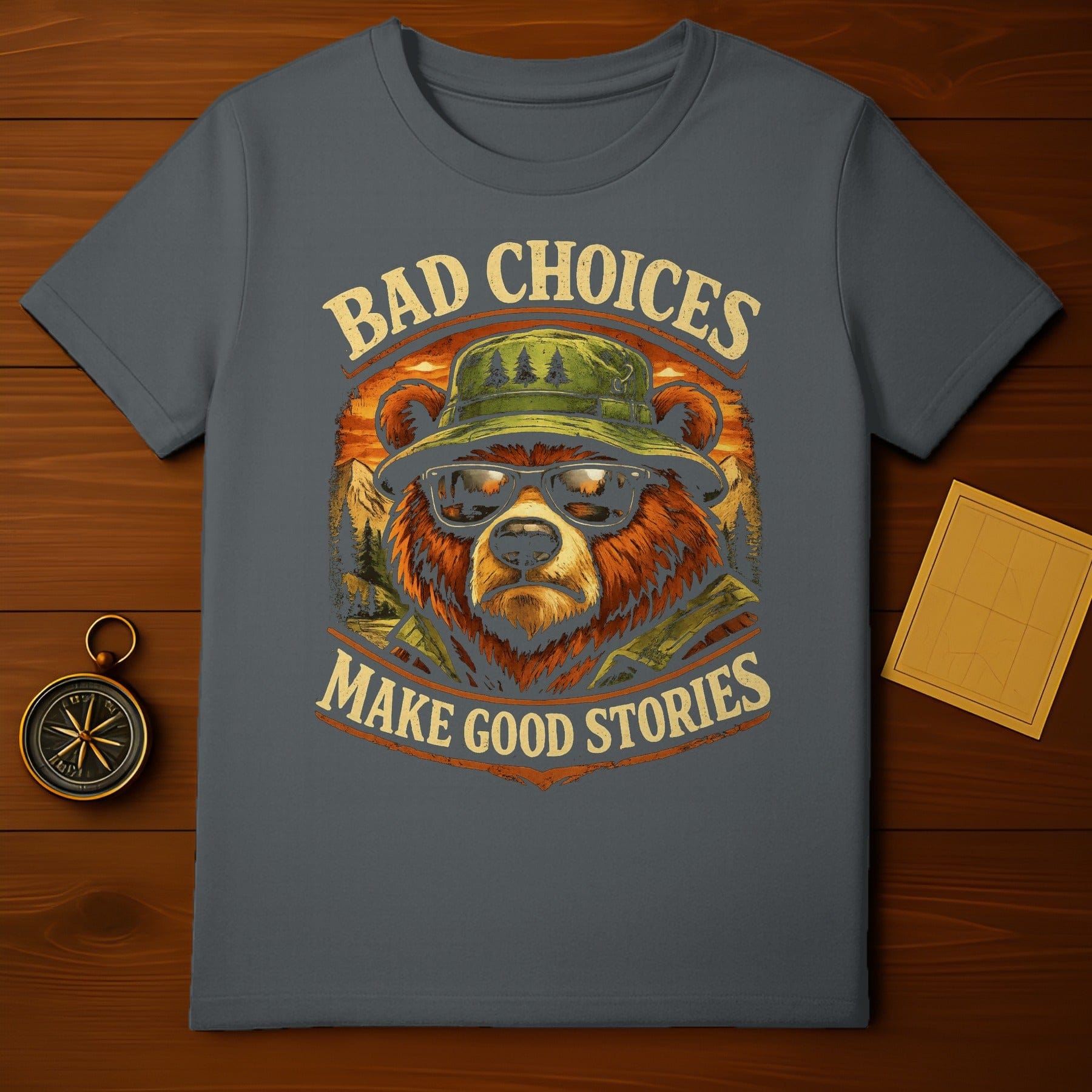 Bad Choices Make Good Stories Bear Graphic Tee