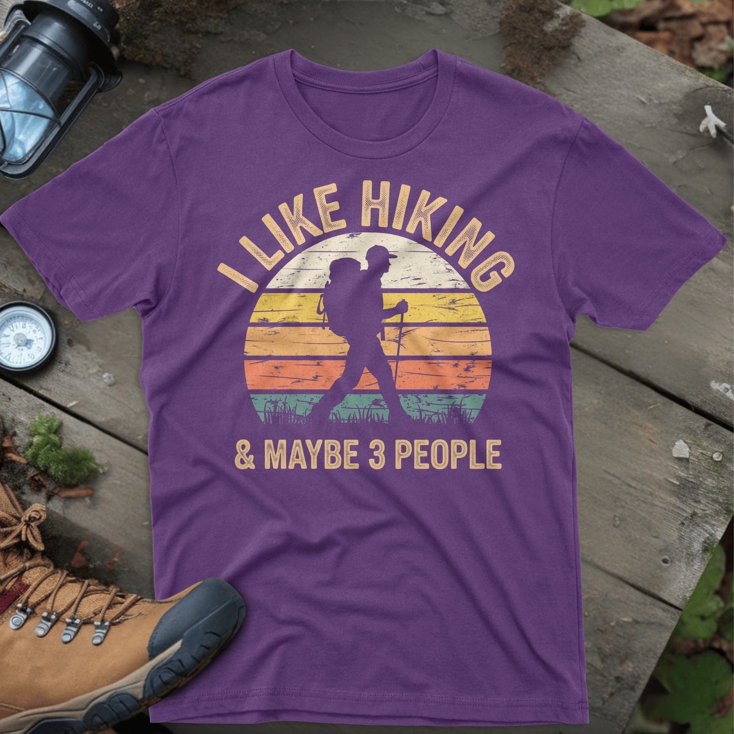 I Like Hiking And Maybe 3 People T-Shirt product