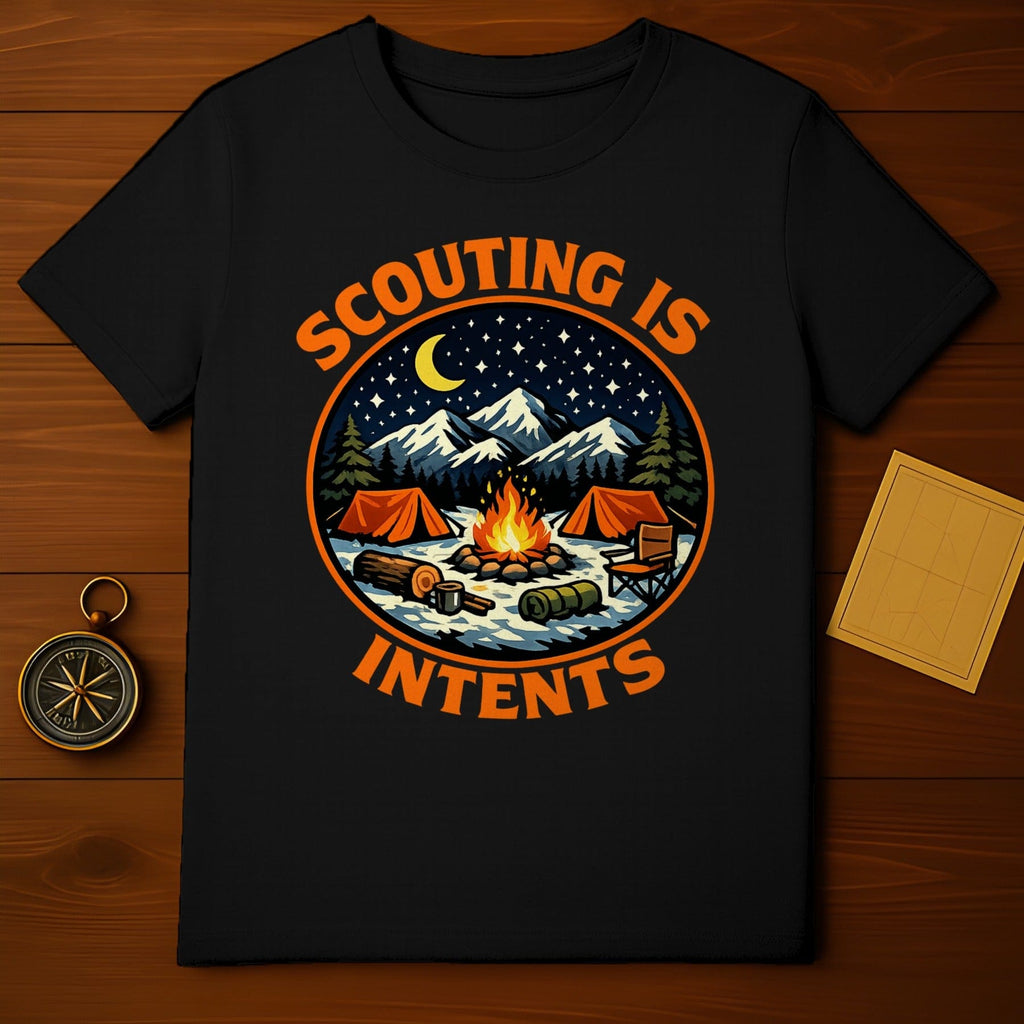 Scouting is Intents Camping Adventure T-shirt