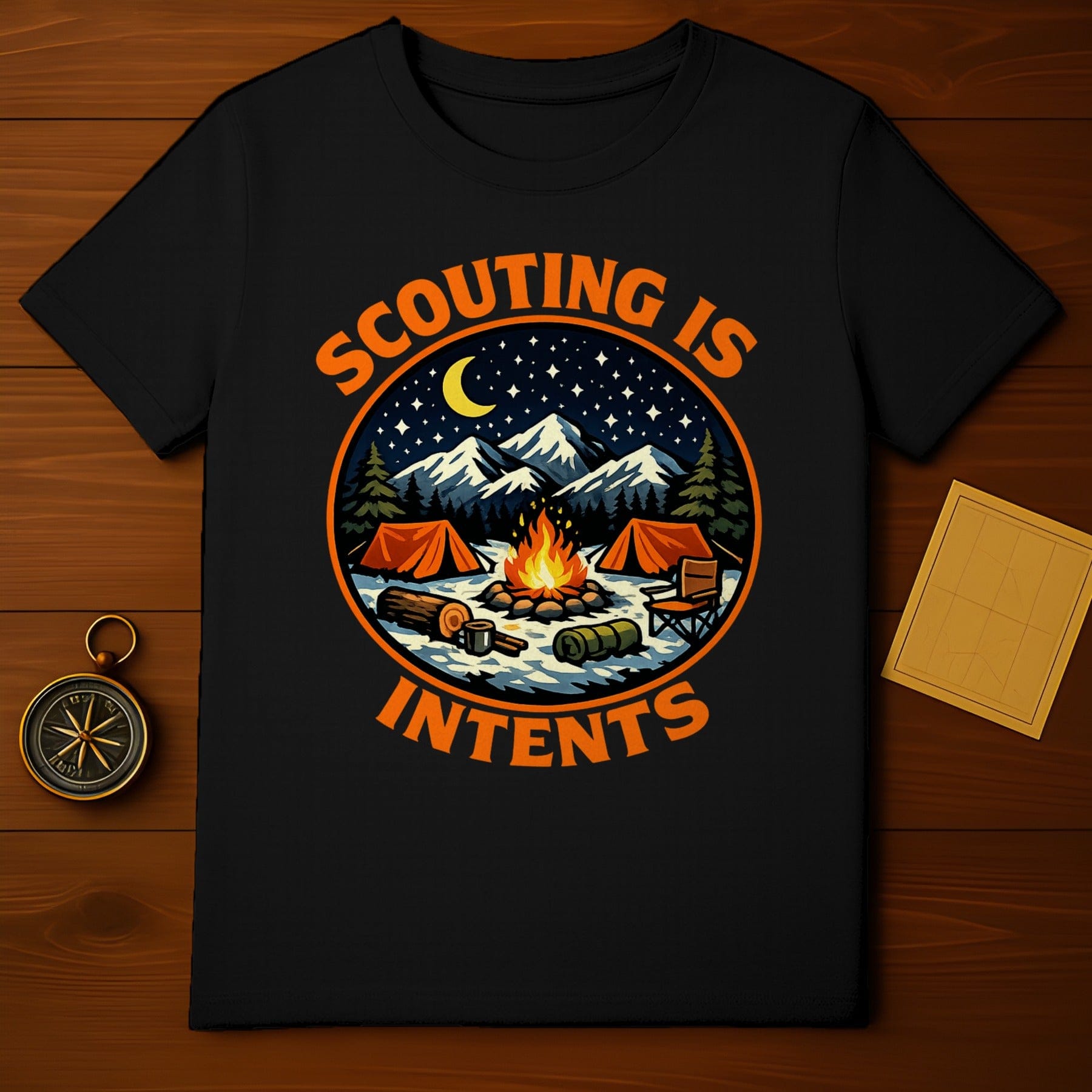 Scouting is Intents Camping Adventure T-shirt