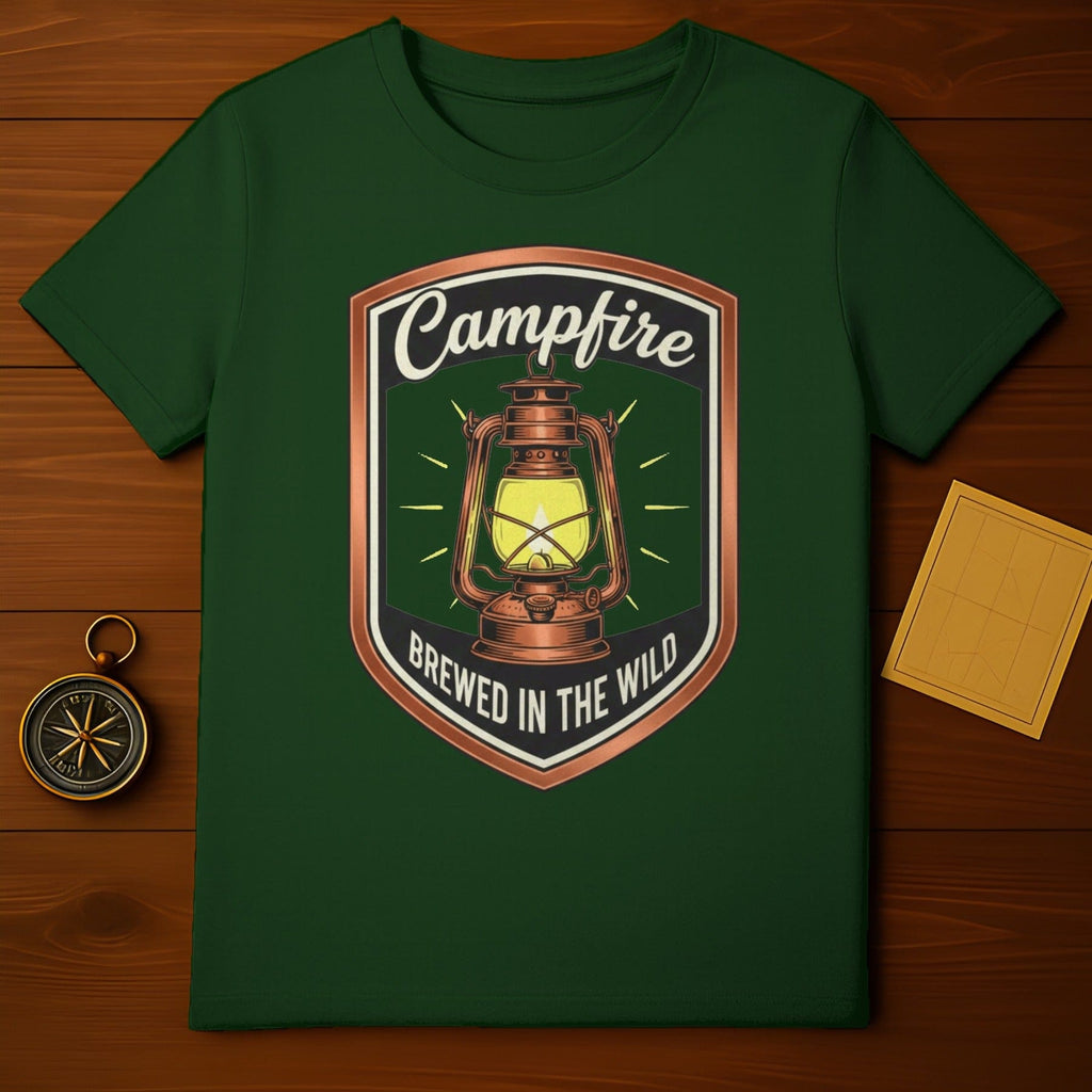 Campfire Brewed in the Wild Lantern Graphic T-Shirt