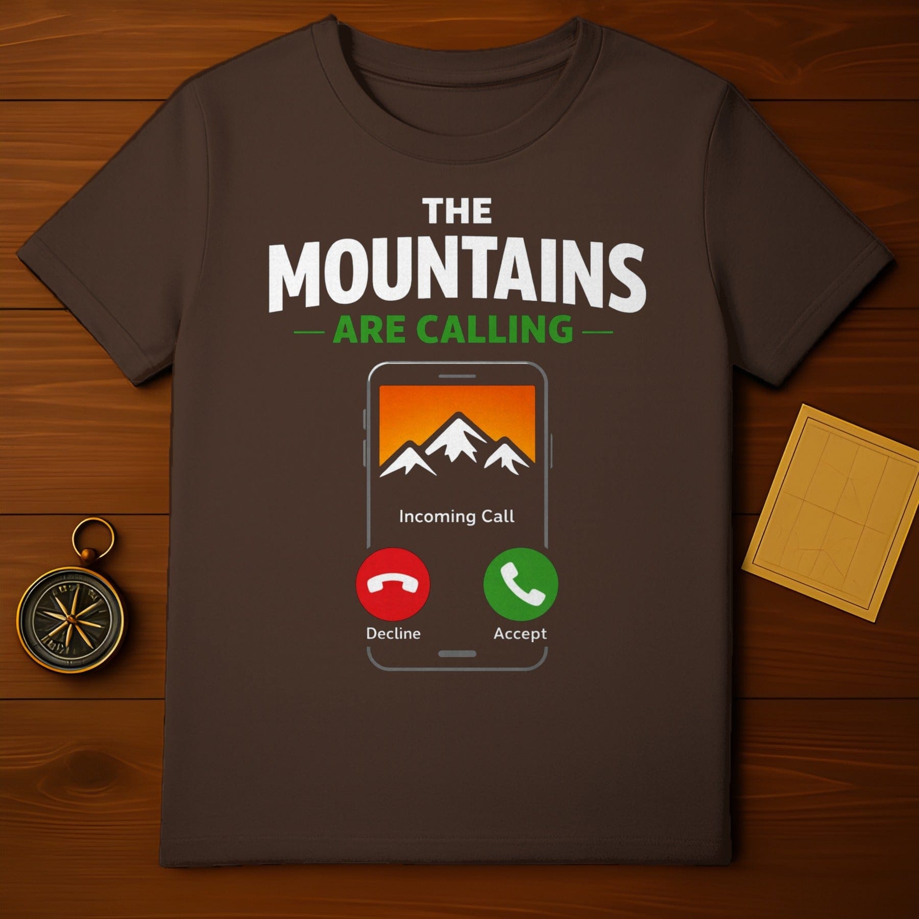 The Mountains Are Calling Incoming Call T-shirt