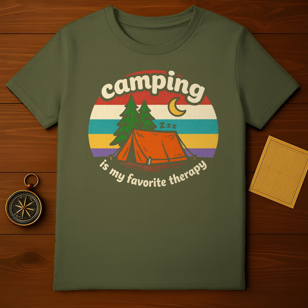 Camping is My Favorite Therapy Outdoor Graphic product type
Camping
Therapy
Outdoors
Nature
Tent
Trees
Moon
Sleep
Zzz
Adventure
Retro
Vintage
Graphic Tee
Forest
Wilderness
Mountains
Exploration
Camp Life
Nature Lover
Happy Camper
Outdoor Living