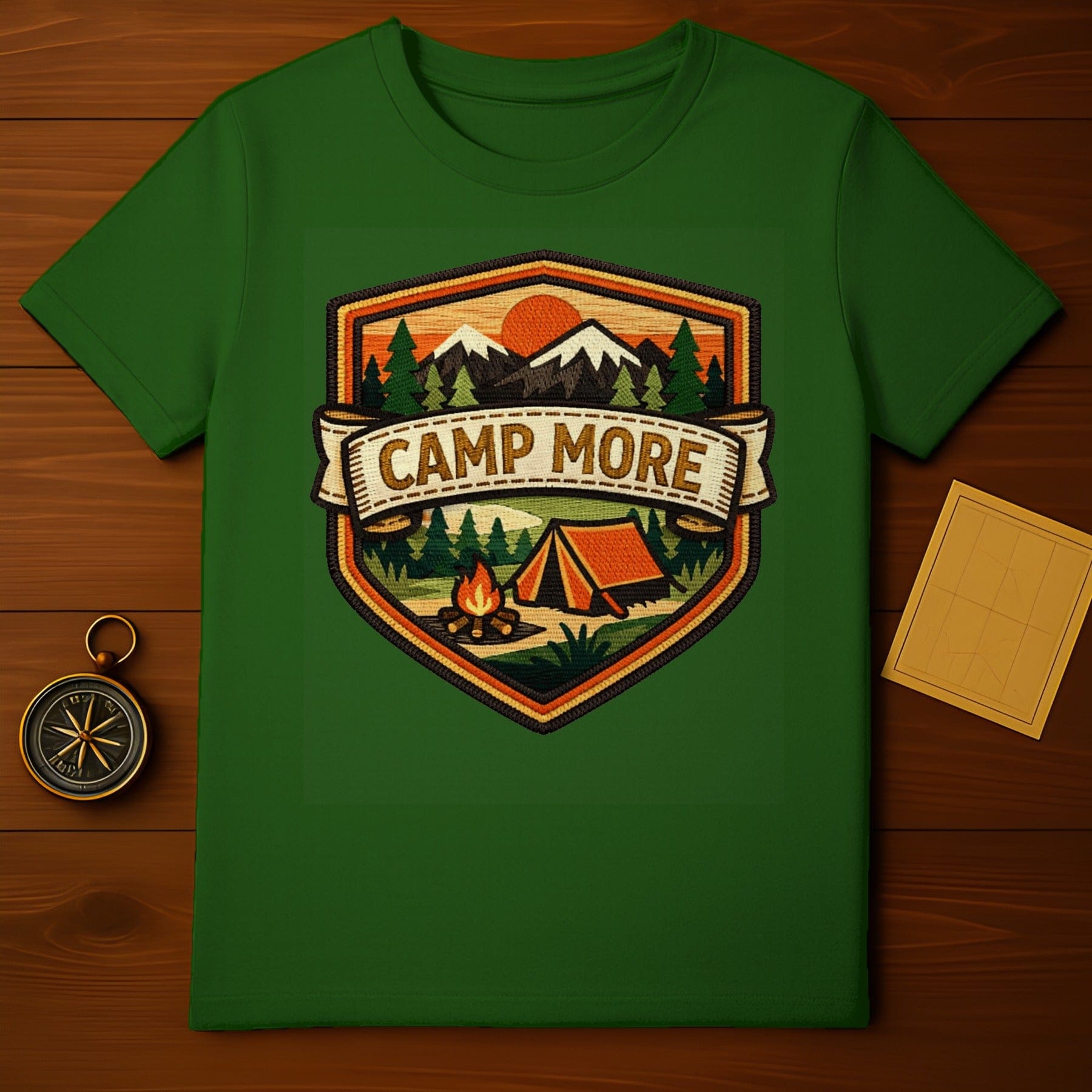 Camp More Outdoor Adventure Graphic T-Shirt