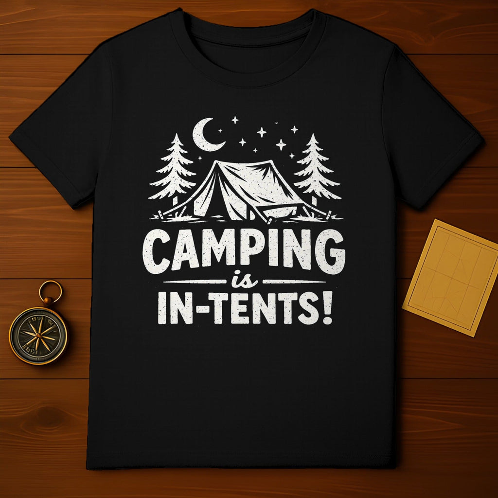 Camping is In-Tents Funny Graphic T-Shirt