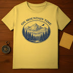 On Mountain Time Adventure Design T-shirt