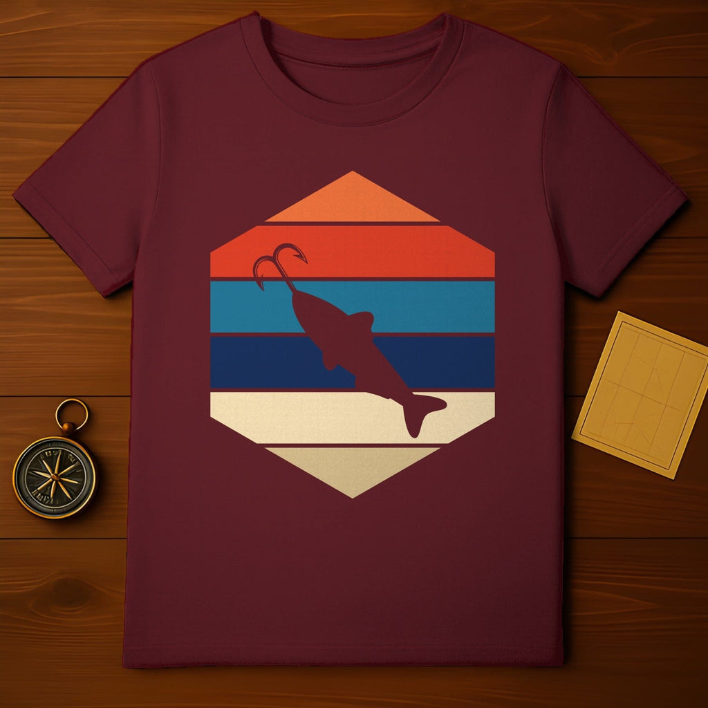Retro Fishing Hook T-Shirt