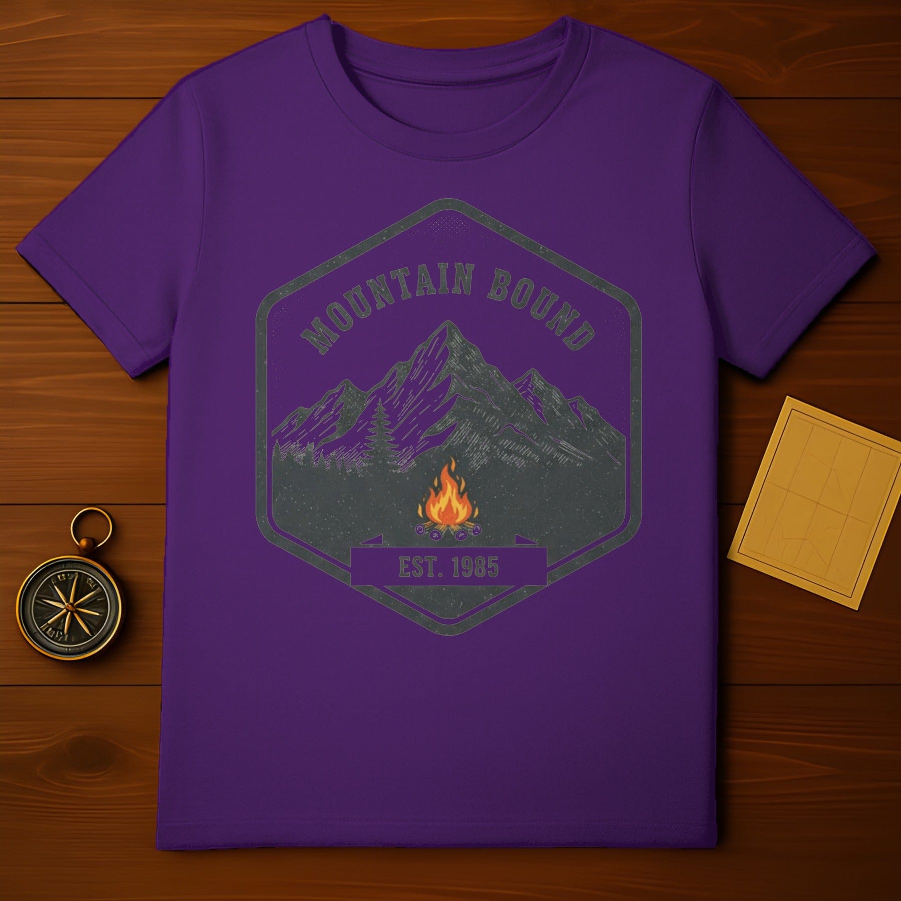 Mountain Bound Est 1985 Hiking Adventure Shirt