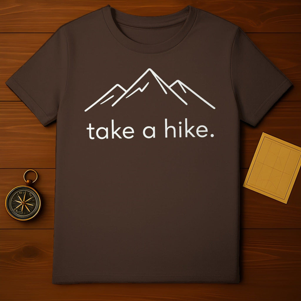 Take a Hike T-Shirt with Mountain Design