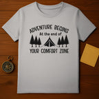 Adventure Begins At The End Of Comfort Zone T-Shirt