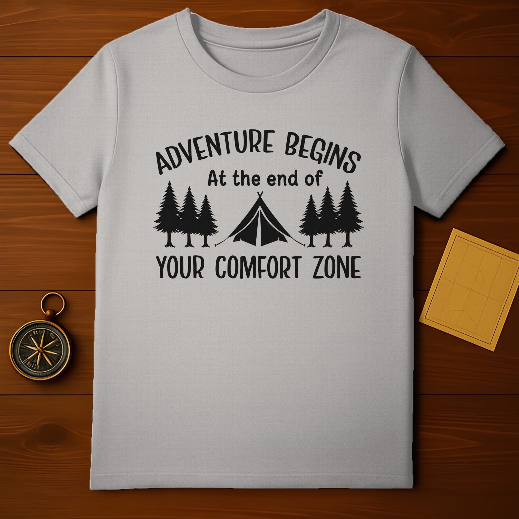 Adventure Begins At The End Of Comfort Zone T-Shirt