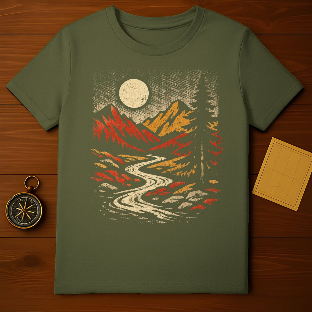 Scenic Mountain Sunset Graphic Tee Product