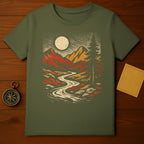 Scenic Mountain Sunset Graphic Tee Product