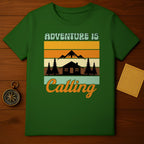 Adventure Is Calling Cabin Mountain Graphic Tee