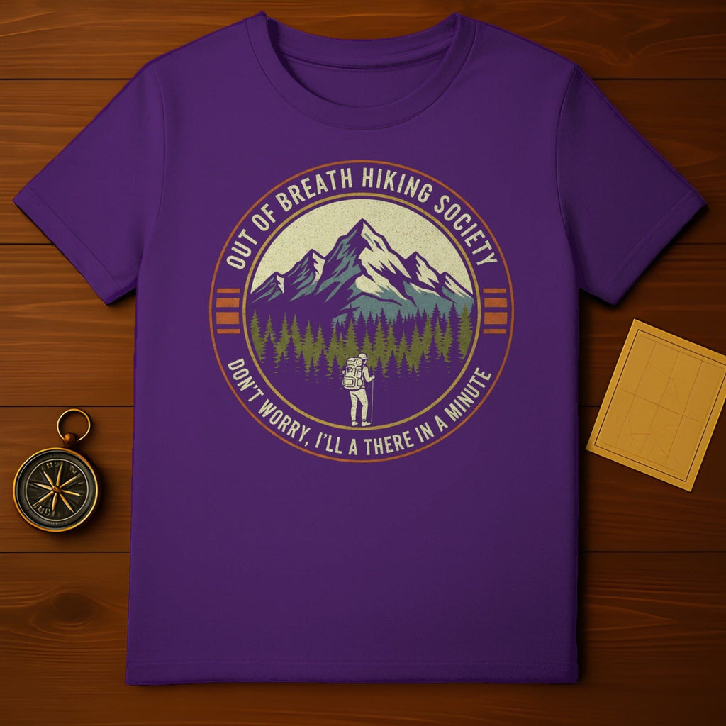 Out Of Breath Hiking Society Graphic T-Shirt