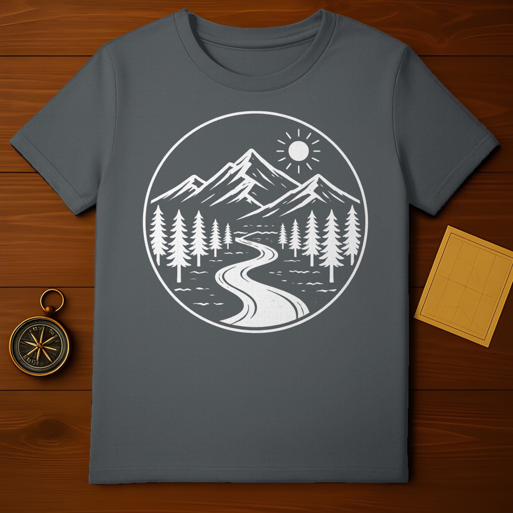 Scenic Mountain Forest Adventure Graphic Tee