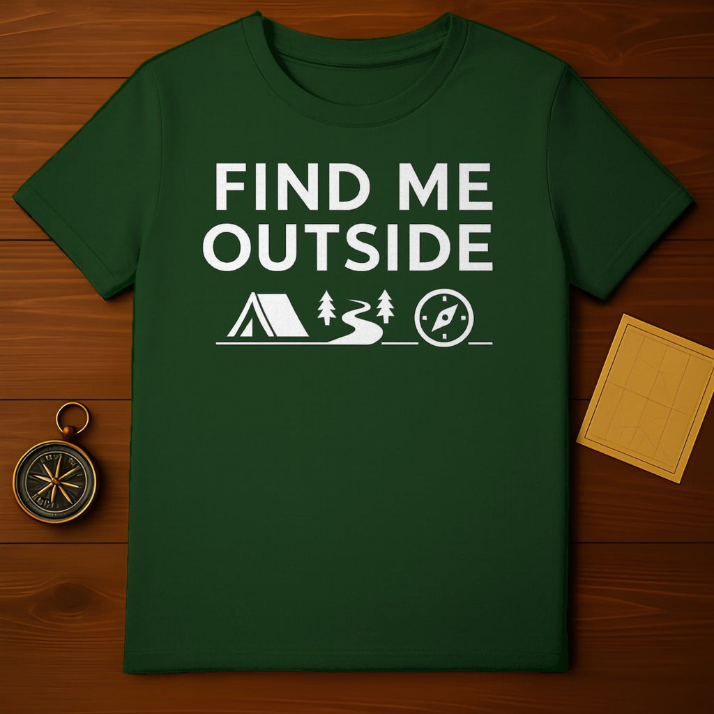Find Me Outside Camping Adventure T-shirt