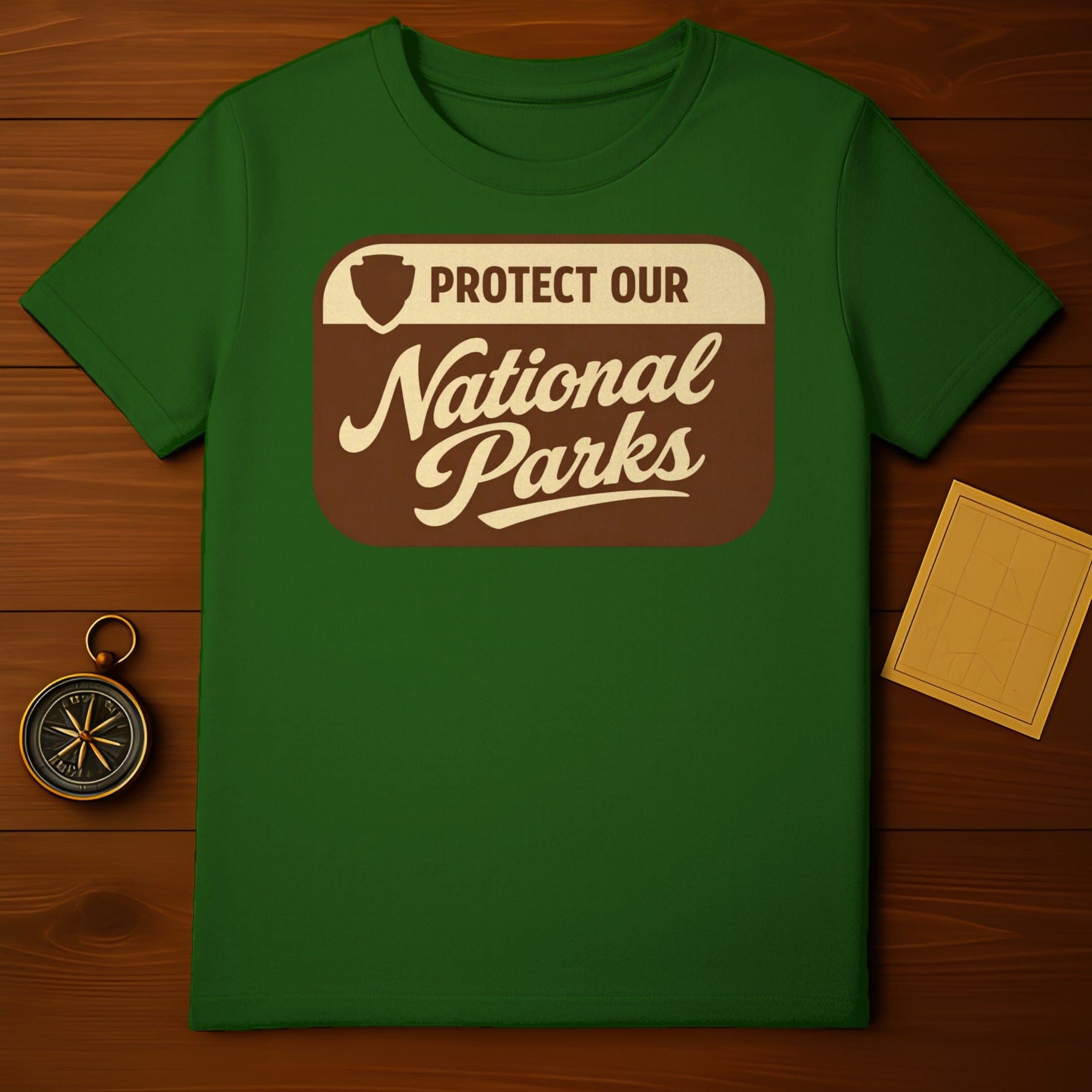 Protect Our National Parks Design Green T-shirt product type