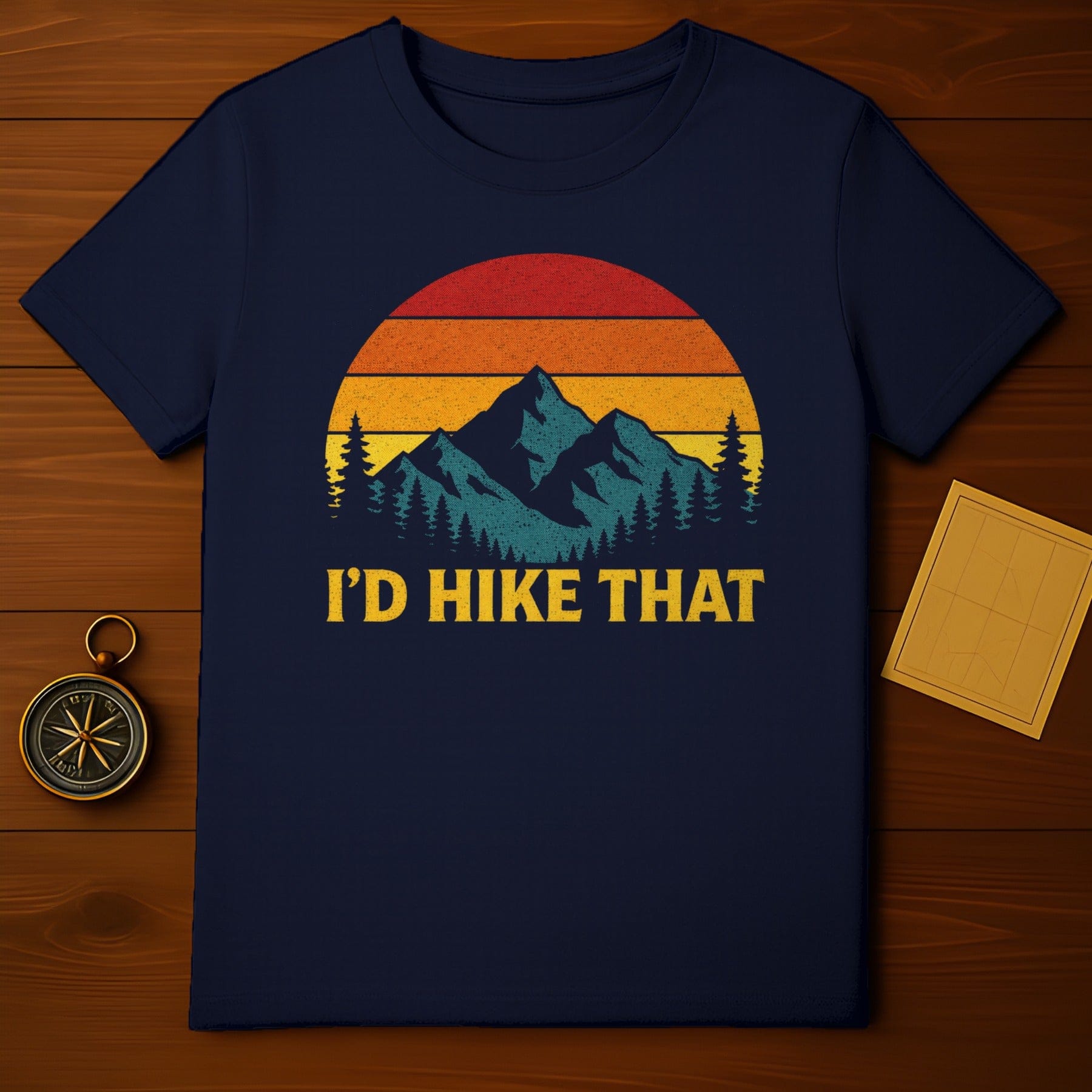 I'd Hike That Vintage Mountain Hiking Shirt