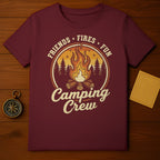 Friends Fires Fun Camping Crew T-Shirt Perfect for Outdoors