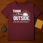 Think Outside No Box Necessary Inspirational T-shirt